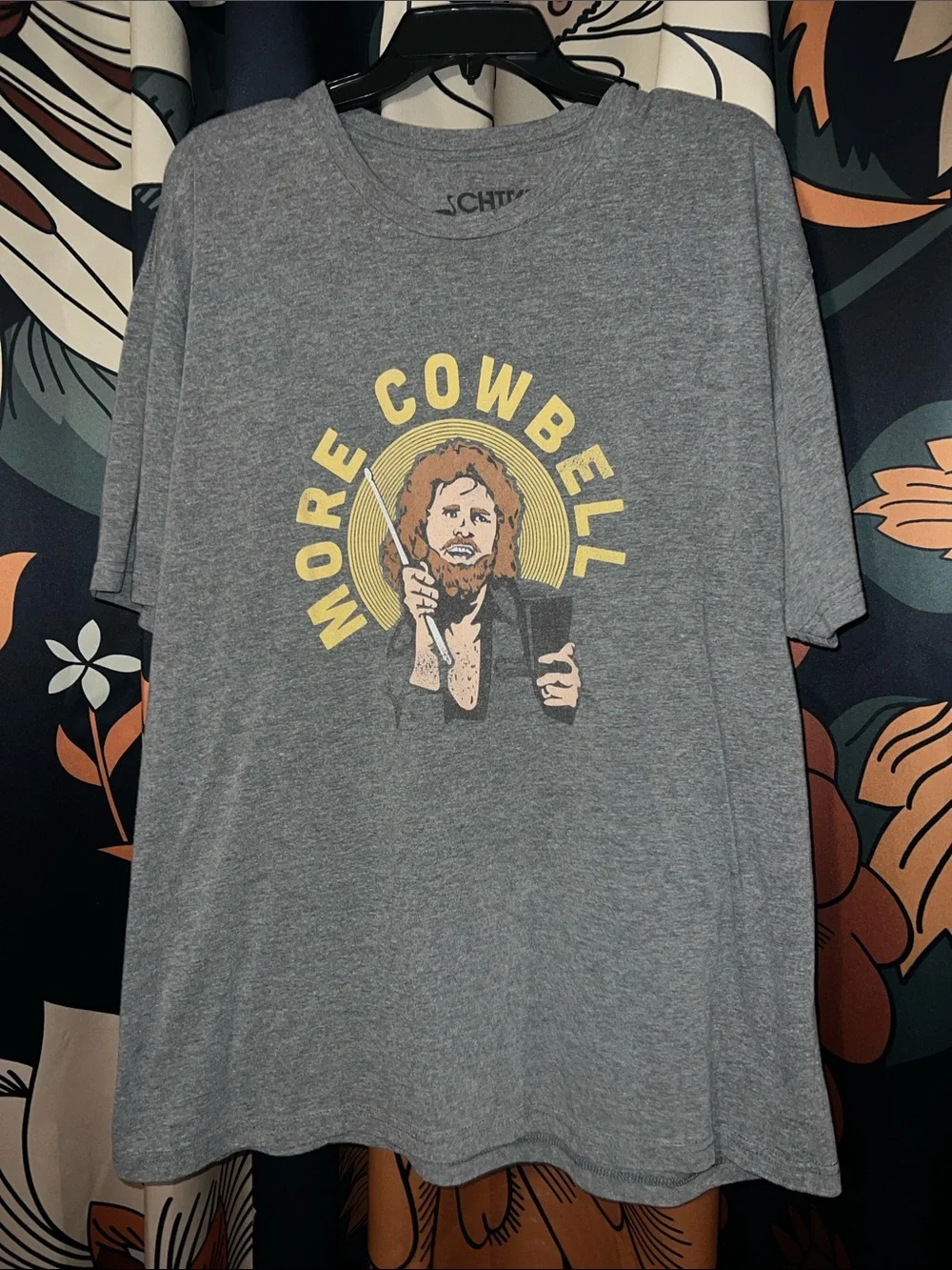 More Cowbell Graphic Tee - Gray